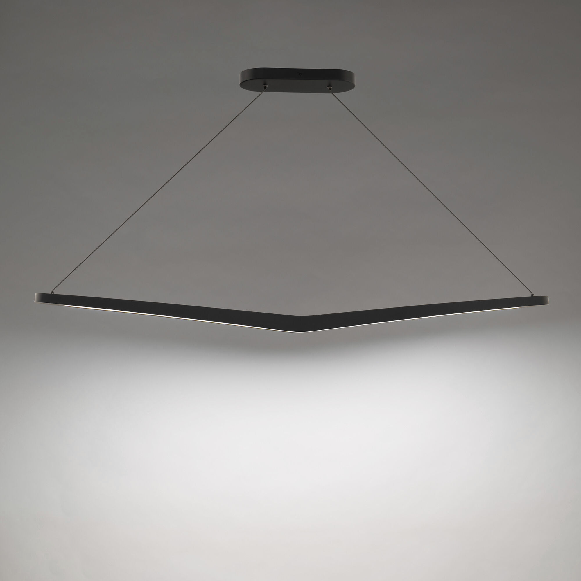 Alleron Linear Pendant Ceiling Light in 2700K, Black, dweLED