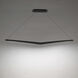 Alleron Linear Pendant Ceiling Light in 3500K, Black, dweLED
