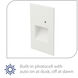 WAC 120V Step Light Anti Microbial LED 1.5 inch White ADA Step and Wall Light in 3000K Warm White LED, WAC Lighting
