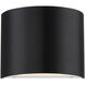 Pocket LED 7 inch Black Bath Vanity & Wall Light, dweLED
