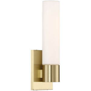 Elementum LED 5 inch Brass ADA Wall Sconce Wall Light in 3500K, 13in, dweLED