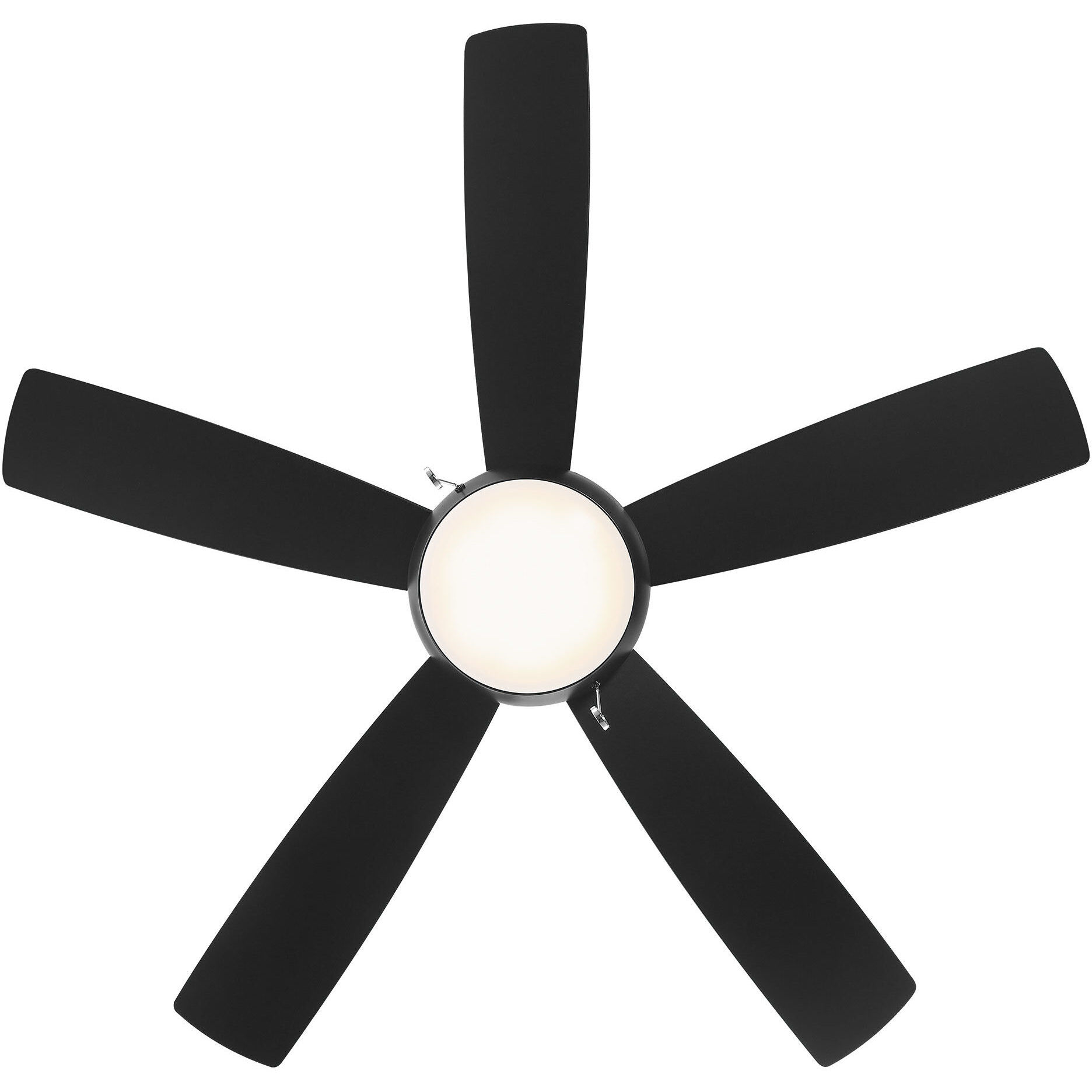 Disc II 52 inch Matte Black Downrod Ceiling Fans, Limited Fan