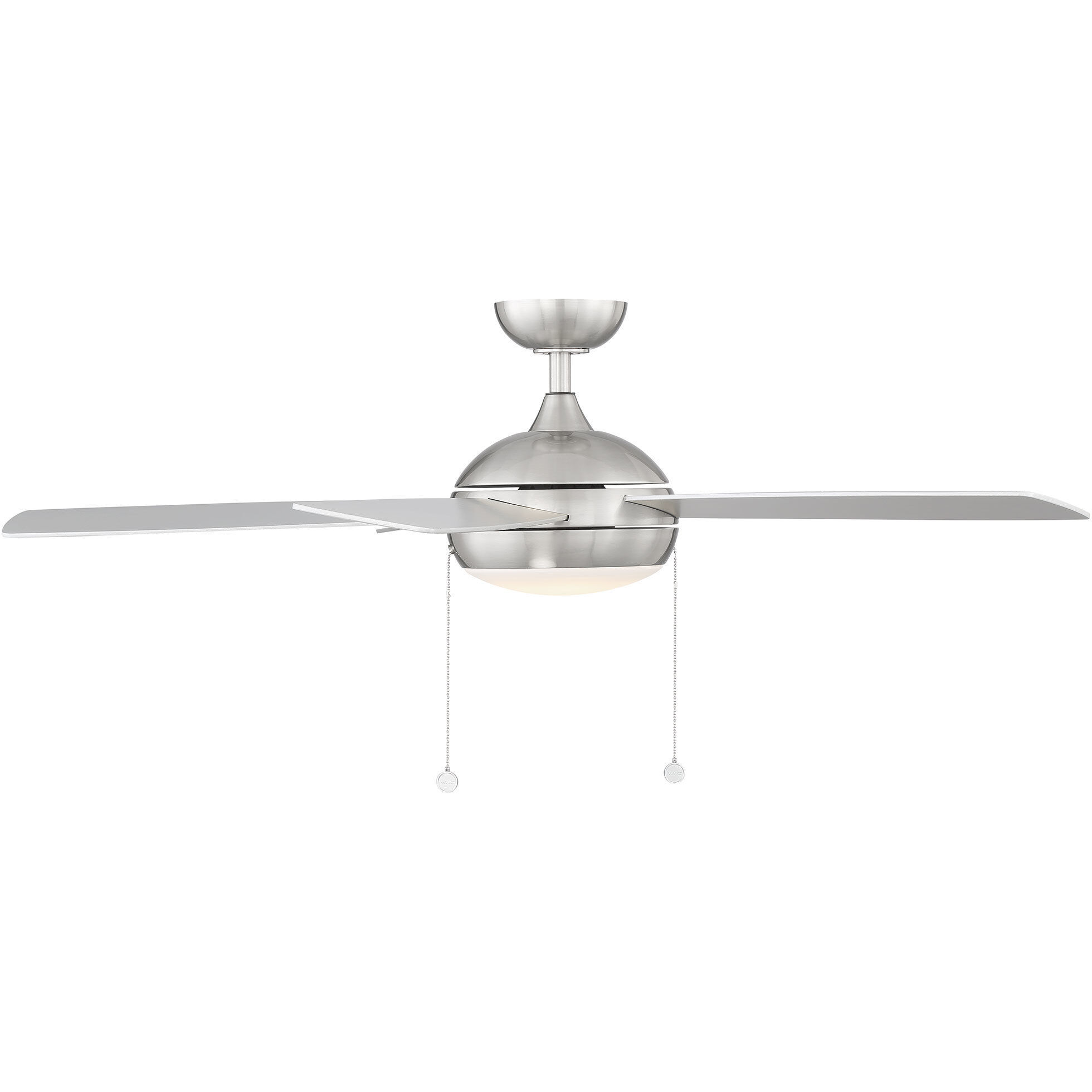 Disc II 52 inch Brushed Nickel Downrod Ceiling Fans, Limited Fan