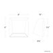 Atlantis LED 6 inch Black Outdoor Wall Light in 3500K, dweLED
