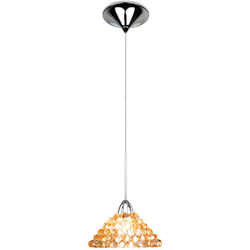 Eternity Jewelry LED 6 inch Chrome Pendant Ceiling Light in Canopy Mount MP