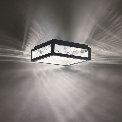 Hawthorne LED 13 inch Black Flush Mount Ceiling Light, dweLED