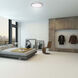 Geos LED 22.13 inch Titanium Flush Mount Ceiling Light in 3000K, dweLED