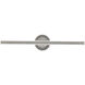 Bastone LED 26 inch Brushed Nickel Bath Vanity & Wall Light in 3000K, dweLED