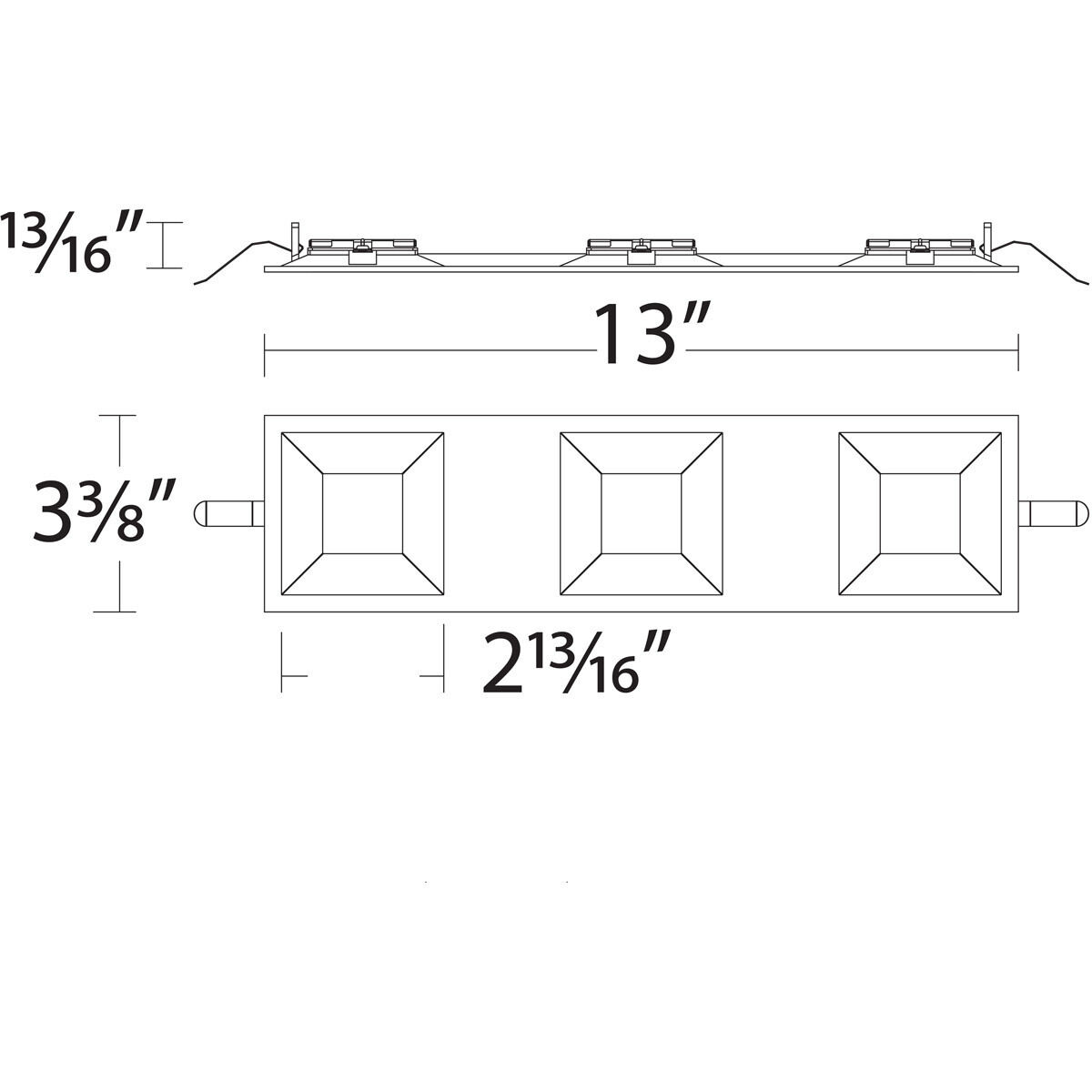 Ocularc LED Black Recessed Trims