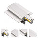 Recessed Live End Connector 1 Light 120 White Track Accessory Ceiling Light