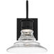 Nantucket LED 13 inch Black Outdoor Wall Light, dweLED