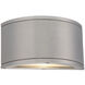 Tube LED 5.38 inch Brushed Aluminum Outdoor Wall Light