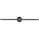 Bastone LED 36 inch Black Bath Vanity & Wall Light in 3500K, dweLED