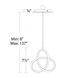 Vornado LED 7.44 inch Chrome Mini Pendant Ceiling Light, dweLED