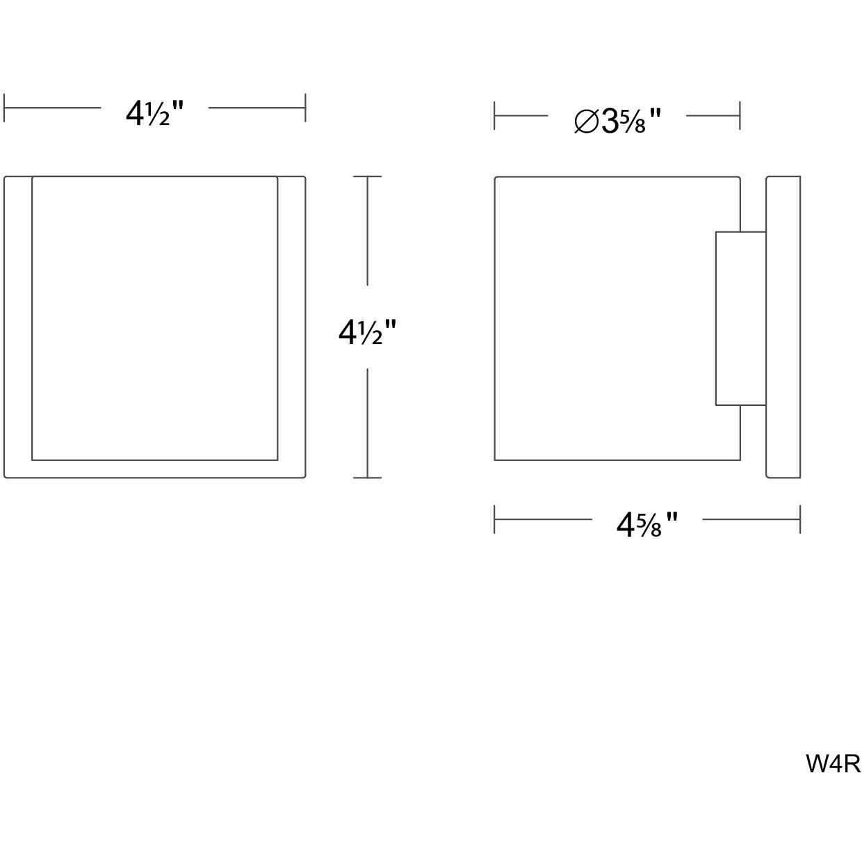 Zoron LED 4.25 inch Black Outdoor Wall Lighting