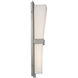Prohibition LED 4 inch Satin Nickel ADA Wall Sconce Wall Light in 2700K, dweLED