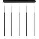 Viggo LED 5.5 inch Black Multi-Light Pendant Ceiling Light, dweLED
