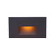 Tyler 120 3.8 watt Black Step and Wall Lighting in Amber, WAC Lighting