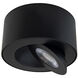 Peek 1 Light 4.88 inch Black Flush Mount Ceiling Light in 3500K, dweLED