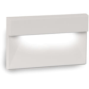 LEDme Step and Wall Lights 277 3 watt White On Aluminum Step Light in Amber