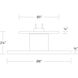 Twist-N-Lite LED 8 inch White Semi-Flush Mount Ceiling Light