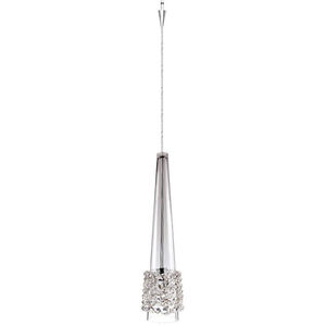 Eternity Jewelry LED 4 inch Chrome Pendant Ceiling Light in White Diamond, Quick Connect