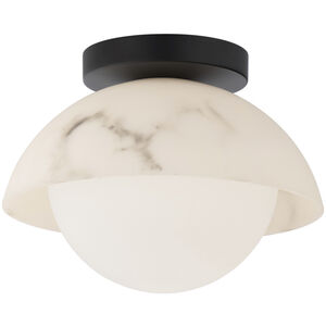 Moonstone LED 9.88 inch Black Semi-Flush Mount Ceiling Light, dweLED
