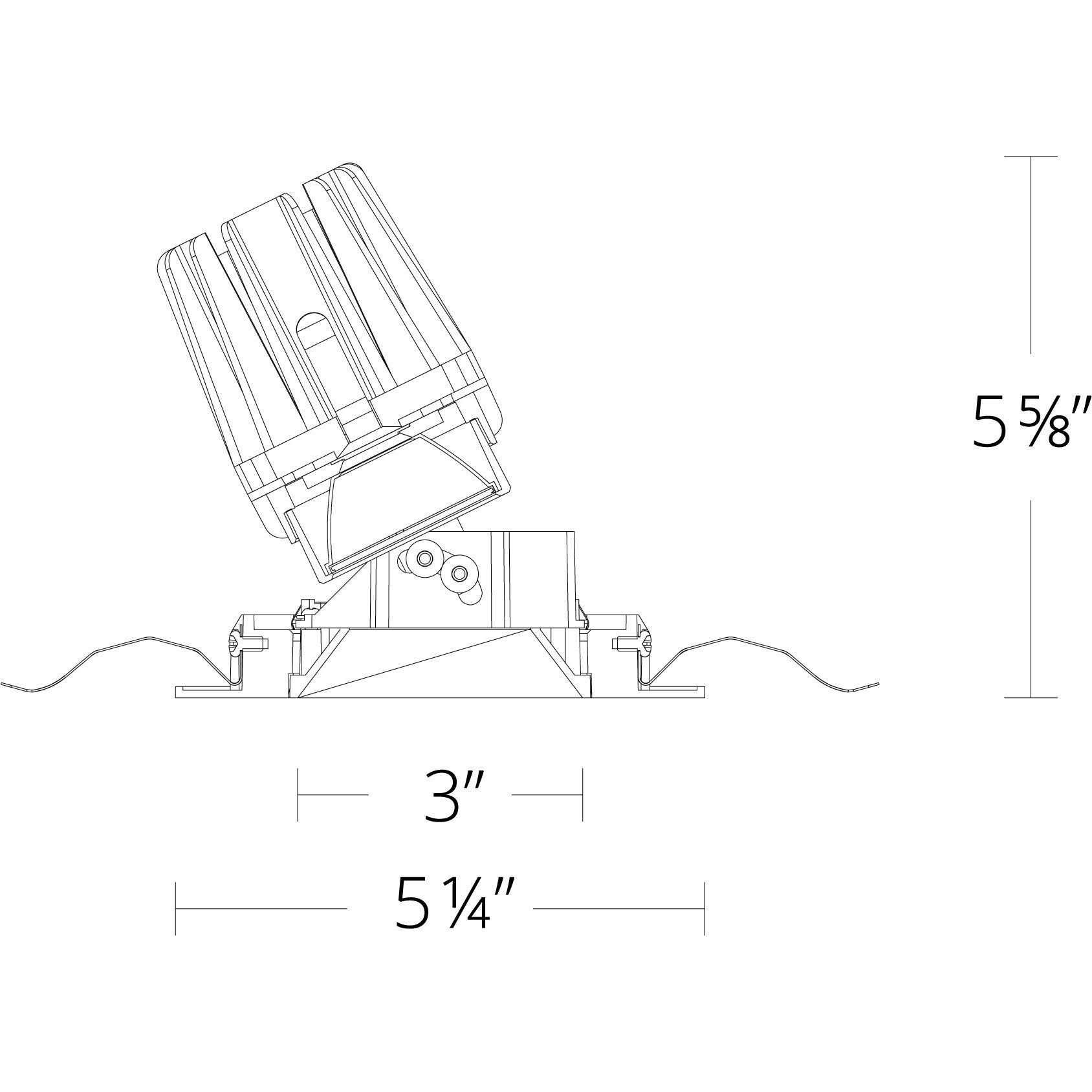 FQ Integrated LED White Recessed Trim in 2700K, 4" LED