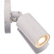 Cylinder LED 5.06 inch White Outdoor Wall Light