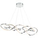 Interlace LED 14.75 inch Chrome Pendant Ceiling Light, dweLED