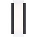 Fiction LED 14.13 inch Black Outdoor Wall Light, dweLED