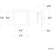 Greet Wall Sconce Wall Light in 3000K, White, dweLED