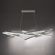 Parallax Linear Pendant Ceiling Light in Brushed Nickel, dweLED