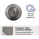 Tyler 12 2 watt Stainless Steel Coated in Bronze Path Lighting in 3000K, Bronzed Stainless Steel, WAC Landscape