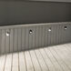 Inground Recessed Light 12 4 watt Stainless Steel Path Indicator Light in 3000K Warm White LED, WAC Landscape