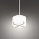 Laurel LED 8 inch Brushed Nickel Pendant Ceiling Light, dweLED