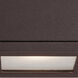 Rubix LED 5 inch Bronze Outdoor Wall Light