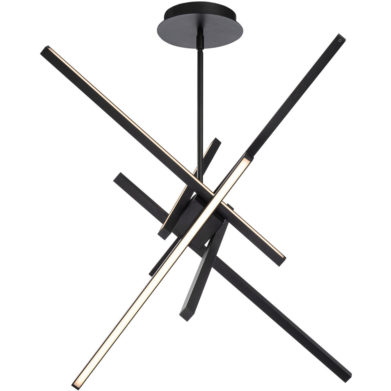 Parallax LED 29 inch Black Pendant Ceiling Light in 29in, dweLED