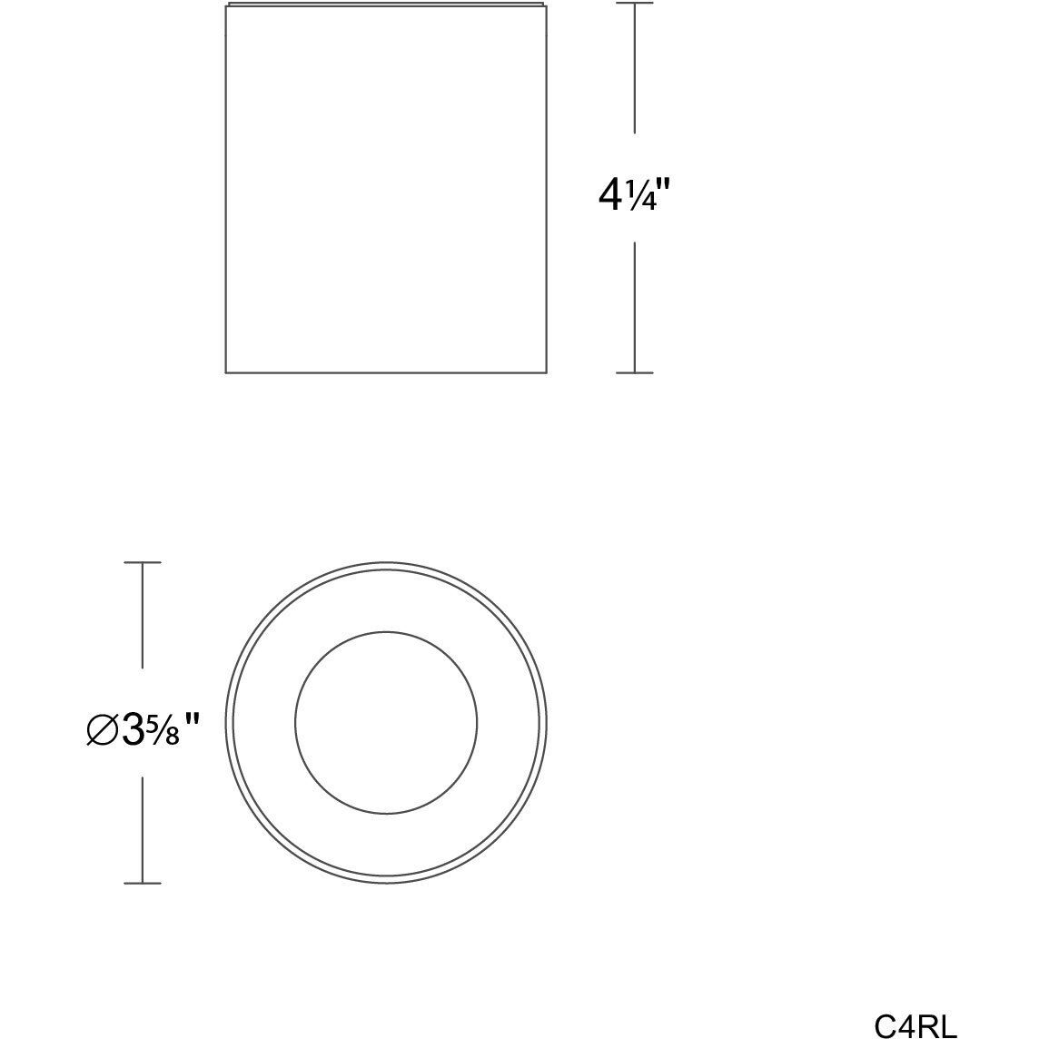 Zoron LED 3.63 inch White Outdoor Ceiling Lighting