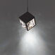Ice Cube 1 Light 7.88 inch Black Mini-Pendant Ceiling Light