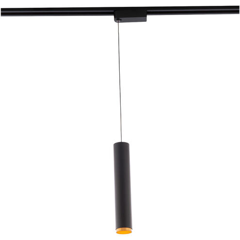 Silo Pendants 1 Light 120 Black/Gold Track Head Ceiling Light in 2700K