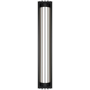 Moline LED 32 inch Black Outdoor Wall Light in 3500K, dweLED