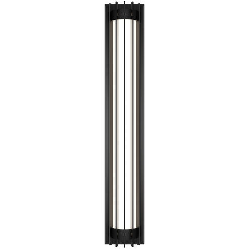 Moline LED 32 inch Black Outdoor Wall Light in 3500K, dweLED