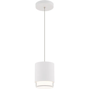Cloak LED 4.63 inch White Pendant Ceiling Light in 2700K, dweLED