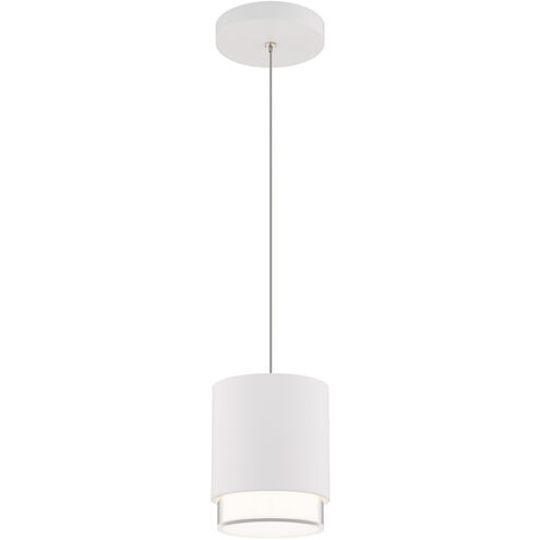 Cloak LED 4.63 inch White Pendant Ceiling Light in 2700K, dweLED