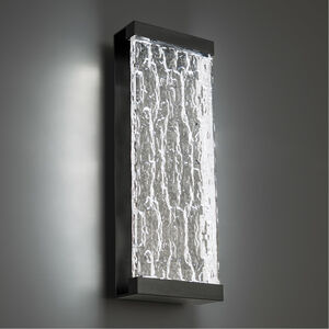 Fusion LED 20 inch Black Outdoor Wall Light, dweLED