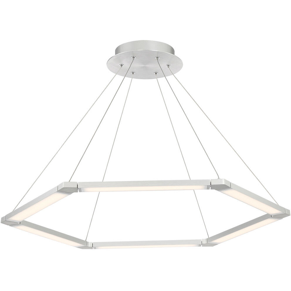 Lune LED 32 inch Black Pendant Ceiling Light, dweLED