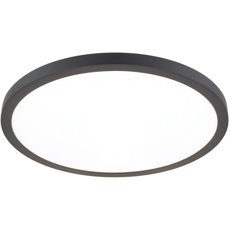 Round LED 11 inch Black Flush Mount Ceiling Light in 3500K, WAC Limited