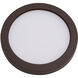 Round LED 5.25 inch Bronze Flush Mount Ceiling Light in 3500K