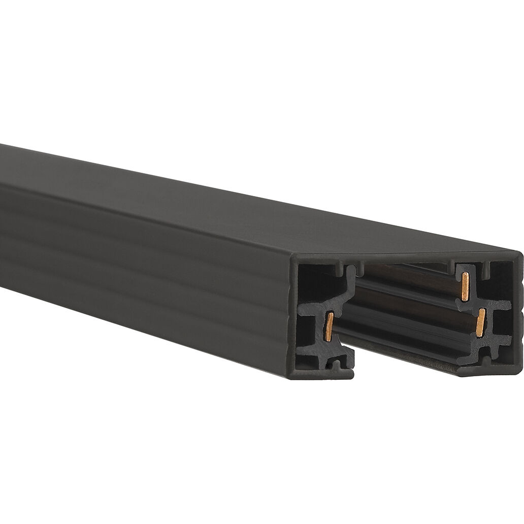 H Track 1 Light 120 Black Track Component Ceiling Light, WAC Limited